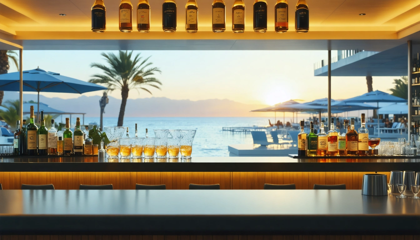 Open Aegean sea with shimmering light